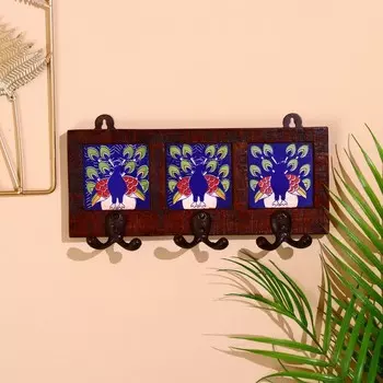 Вешалка «Жар птица», 17412 см, дерево, 3 крючка