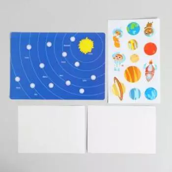 Весёлые липучки «Приключения в космосе», со светящимися наклейками