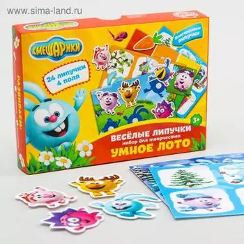 Игра развивающая на липучках «Изучаем времена года», Смешарики