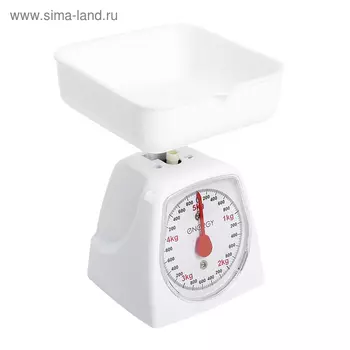 Весы кухонные ENERGY EN-406МК, механические, до 5 кг, белые