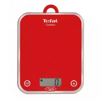 Весы кухонные Tefal BC5003V2, электронные , до 5 кг, красные
