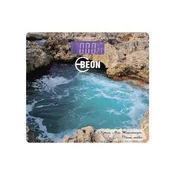 Весы напольные Beon BN-1109, электронные, до 180 кг, 2хААА (в комплекте), рисунок "Природа"