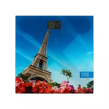 Весы напольные HOMESTAR HS-6001K, электронные, до 180 кг, стекло, "париж"