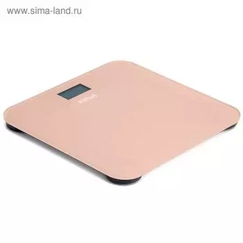 Весы напольные Kitfort KT-804-3, электронные, до 150 кг, 1хCR2032, стекло, бежевые