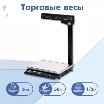 Весы торговые системные МАССА МК-6.2-ТН21 RS/USB