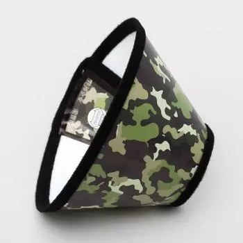 Ветеринарный воротник №7, обхват шеи 16-18 см, высота 8.5 см, хаки