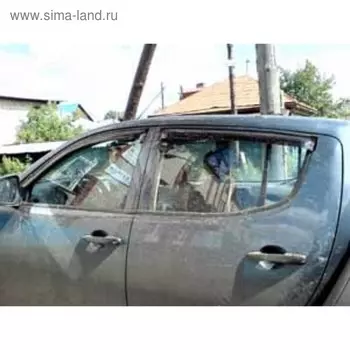 Ветровики, 4 двери, Mitsubishi L200 2006-2016, NLD.SMIL2000632
