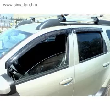 Ветровики, 4 двери, Renault DUSTER 2011-2016, / Nissan TERRANO 2013-2016, NLD.SREDUS1132