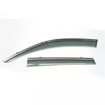 Ветровики Artway HONDA ACCORD 2014, инжекционные, с металл. молдингом, набор 4 шт