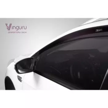 Ветровики Vinguru PEUGEOT Partner VU I 1997-2002-2012, фургон, накладные,скотч,2 шт,акрил