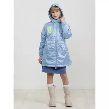 Ветровка для девочек, рост 122 см, цвет голубой