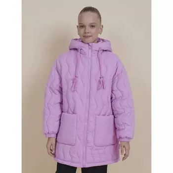 Ветровка для девочек, рост 128 см, цвет розовый