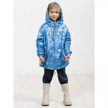 Ветровка для девочек, рост 98 см, цвет лазурный
