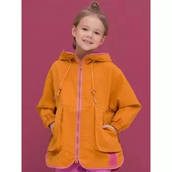 Ветровка для девочек, рост 98 см, цвет янтарный
