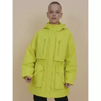 Ветровка для девочек, рост 98 см, цвет лаймовый