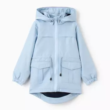 Ветровка для мальчика, цвет голубой, рост 110 см