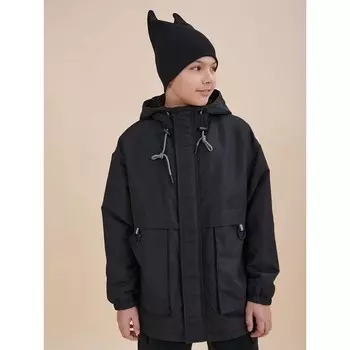 Ветровка для мальчиков, рост 146 см, цвет чёрный