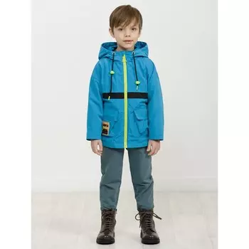 Ветровка для мальчиков, рост 98 см, цвет голубой