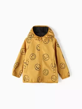 Ветровка на флисе детская KAFTAN «Смайл», рост 116 см, жёлтая