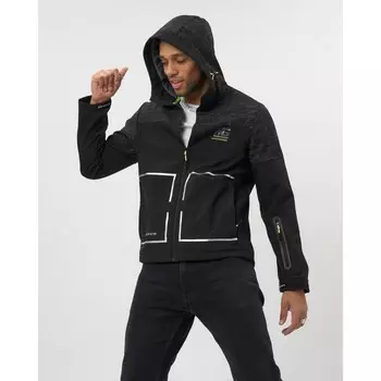 Ветровка спортивная softshell мужская чёрного цвета, размер 48