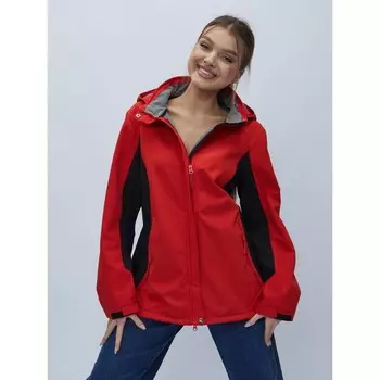 Ветровка женская, размер 58, цвет красный