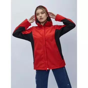Ветровка женская, размер 60, цвет красный