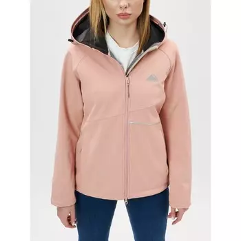 Ветровка женская softshell розового цвета, размер 44