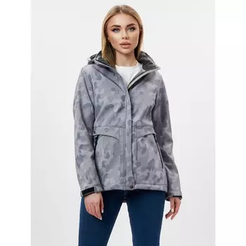 Ветровка женская softshell серого цвета, размер 44