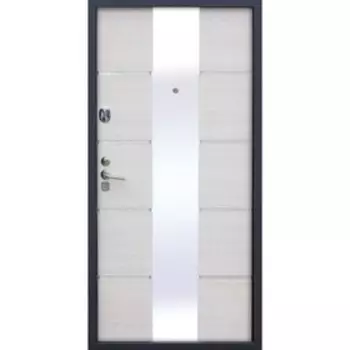 Входная дверь Alta Tech, 870 × 2050 мм, правая, цвет белый ясень / горизонт