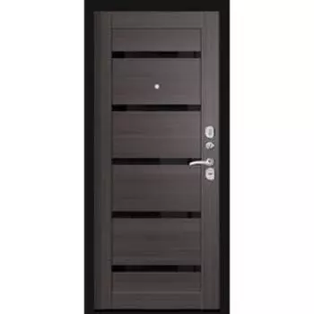 Входная дверь «Хит 7 Nova», 860 2050 мм, правая, цвет чёрный шёлк / венге