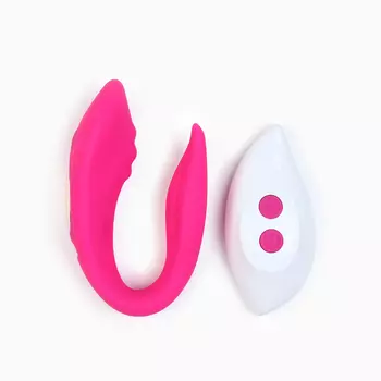 Вибратор для пар, гибкий, 10 режимов, с пультом ДУ