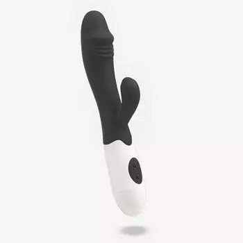 Вибратор-кролик, стимулятор клитора и точки G, чёрный