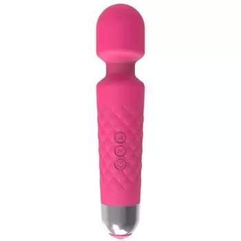 Вибратор массажный, 20 частот, 16 режимов, 20.44.2 см, розовый