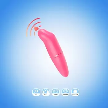 Вибратор мини для клитора и сосков, вибропуля, розовый