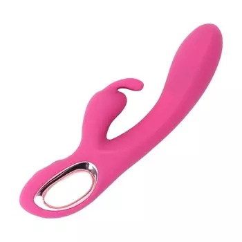 Вибратор, стимулятор клитора, 10 режимов, 224 см, розовый