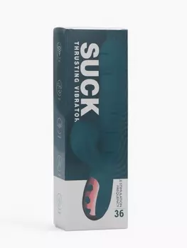 Вибратор с вакуумно-волновой стимуляцией клитора, 36 режимов вибрации, фрикции, розовый