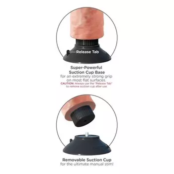 Вибратор-реалистик King Cock 10" на присоске телесный