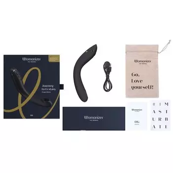 Вибратор стимулятор G-точки Womanizer OG c технологией Pleasure Air ,темно-серый