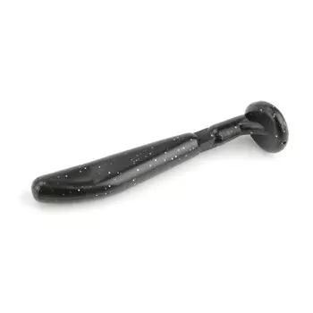 Виброхвост HACKER PROPER SHAD, 80 мм, цвет Black Red Dots, 4 шт., набор