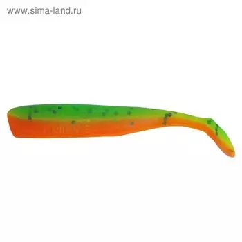 Виброхвост Helios Chebak Pepper Green & Orange, 8 см, 7 шт. (HS-3-018)