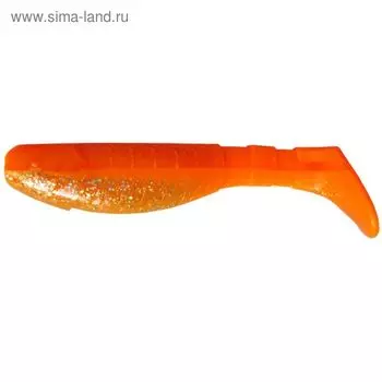Виброхвост Helios Chubby Orange & Sparkles, 9 см, 5 шт. (HS-4-022)