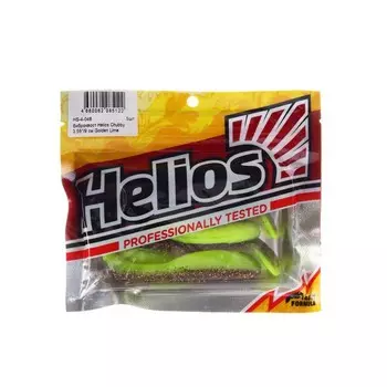 Виброхвост Helios Chubby Golden Lime, 9 см, 5 шт. (HS-4-048)
