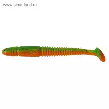 Виброхвост Helios Minoga Pepper Green & Orange, 9.5 см, 5 шт. (HS-17-018)