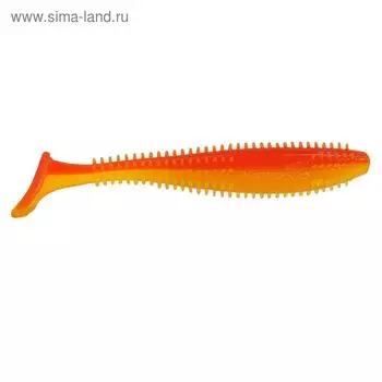 Виброхвост Helios Shaggy Orange & Yellow, 13 см, 5 шт. (HS-18-015)