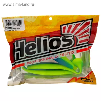 Виброхвост Helios Trofey Blue Lime, 14 см, 4 шт. (HS-25-040)