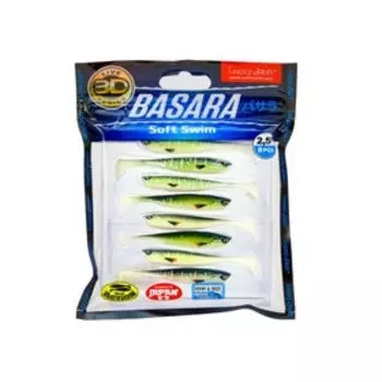 Виброхвосты LJ Pro Series 3D BASARA SOFT SWIM 06,35/PG11 8шт.
