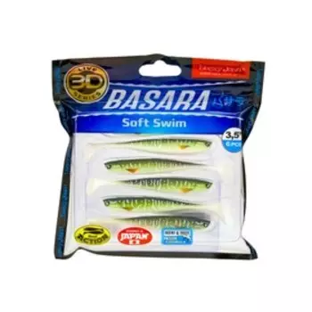 Виброхвосты LJ Pro Series 3D BASARA SOFT SWIM 08,89/PG11 6шт.
