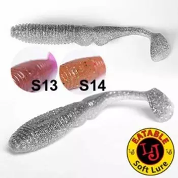 Виброхвосты съедобные LJ Pro Series MISTER GREEDY 3.0in (07.60)/S14 7шт.