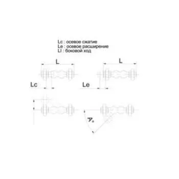 Виброкомпенсатор TECOFI DI7140N, муфтовый, PN16, 1 1/4"