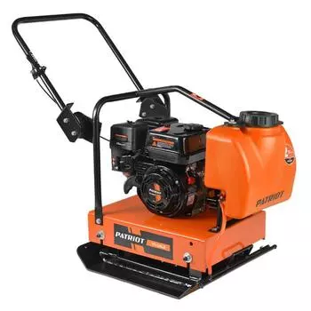 Виброплита PATRIOT VT-120LB, 6.5 л.с, 600х480 мм, 93.3 Гц, 15-20 м/мин, 30 Кн, бак д/воды